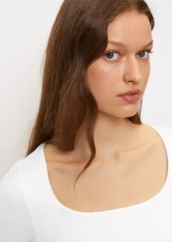 Marc O'Polo Long Sleeve Top In A Regular Fit With A Square Neckline Made Of Stretch Jersey -FashionLust Verkaufs-Shop d27d95b38e5c28ebde78006cc0cee7ed