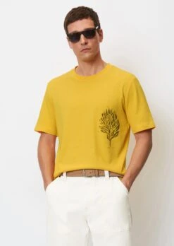 Marc O'Polo Printed T-shirt, Regular Fit Made Of A Blend Of Organic Cotton And Linen -FashionLust Verkaufs-Shop d2f2a3245814442969a252857573e216