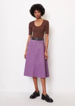 Marc O'Polo Short-sleeved Knitted Jumper With A Square Neckline Made Of Organic Cotton -FashionLust Verkaufs-Shop d40624af4662b9269dcbe5ac2ed2afb1