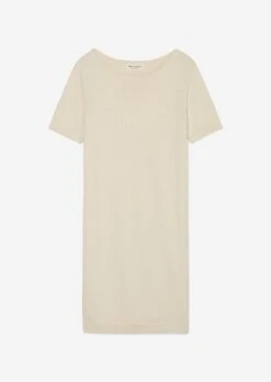 Marc O'Polo Relaxed Short-sleeved Knitted Dress In A Blend Of Organic Cotton, Viscose And Linen -FashionLust Verkaufs-Shop d4857c32e4c0b1b9d28e62e7817bab90