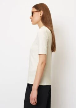 Marc O'Polo Stand-up Collar T-shirt In A Regular Fit Made Of Fine Rib Jersey -FashionLust Verkaufs-Shop d4e470cc54a11a081e69b9ad42d767e2