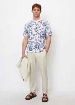 Marc O'Polo T-shirt Relaxed With An All-over Floral Print