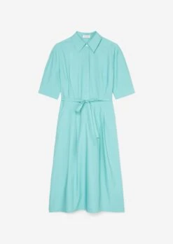 Marc O'Polo Shirt Dress With A Flared Skirt Made Of Paper Touch Poplin -FashionLust Verkaufs-Shop d53e271df5c5adfe9e91380f3e11efba