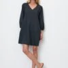 Marc O'Polo Short V-neck Linen Dress In An A-line Design -FashionLust Verkaufs-Shop d5c9b996aa1ea4d08d1aba60d96475de