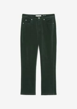 Marc O'Polo LINDE Trousers In A Straight, Cropped Cut With A High Waist Made Of Stretch Cotton Velvet -FashionLust Verkaufs-Shop d639edab80bad8ab3b1de150e95679b0