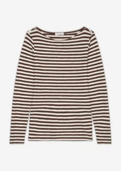Marc O'Polo Striped Long Sleeve Top, Regular Fit In Organic Cotton Slub Jersey -FashionLust Verkaufs-Shop d6f044b90afb06665f155df40cf72162