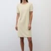 Marc O'Polo Relaxed Short-sleeved Knitted Dress In A Blend Of Organic Cotton, Viscose And Linen -FashionLust Verkaufs-Shop d895a7a5a145ed597467128dfd26b4e7