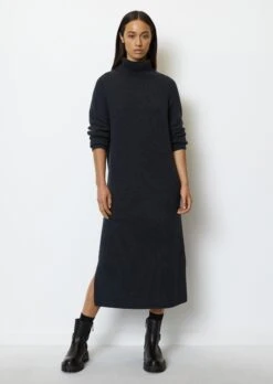 Marc O'Polo DfC Turtleneck Knit Dress Loose Made Of Organic Cotton Yarn