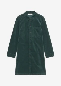 Marc O'Polo Short Shirt Dress Straight Made From Stretchy Velvet -FashionLust Verkaufs-Shop dc964e63493860791a86a575014900e4