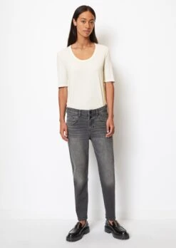 Marc O'Polo THEDA Cropped Boyfriend Trousers Made Of A Stretchy Blend Of Organic Cotton And Lyocell