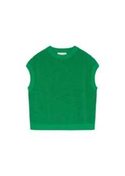 Marc O'Polo Openwork Sleeveless Knitted Jumper Made Of An Organic Cotton And Linen Blend 18 Marc O'Polo Openwork Sleeveless Knitted Jumper Made Of An Organic Cotton And Linen Blend -FashionLust Verkaufs-Shop e32767b9fbb98d2ef484f5603b0f3ad3