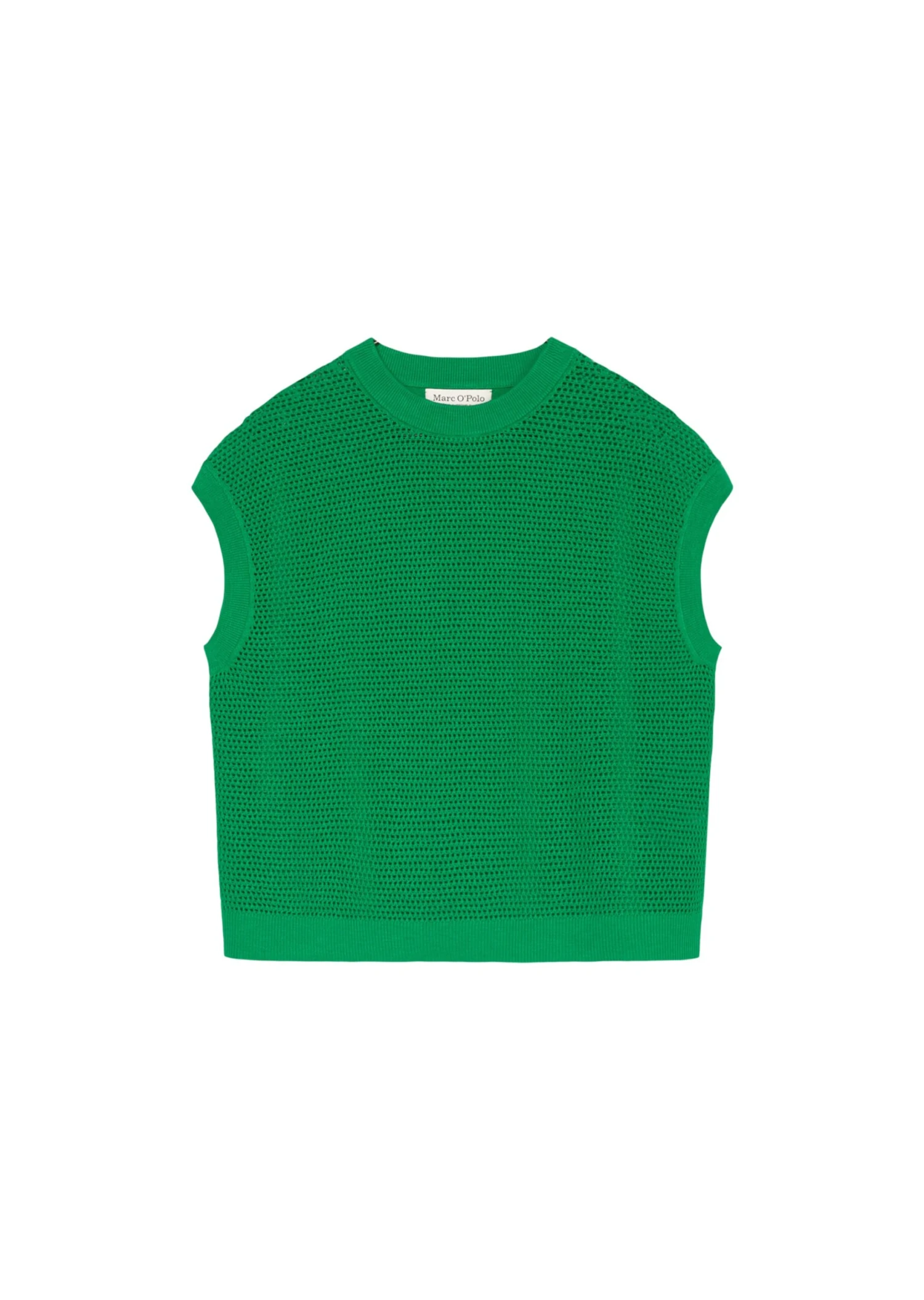 Marc O'Polo Openwork Sleeveless Knitted Jumper Made Of An Organic Cotton And Linen Blend 10 Marc O'Polo Openwork Sleeveless Knitted Jumper Made Of An Organic Cotton And Linen Blend – Bild 8