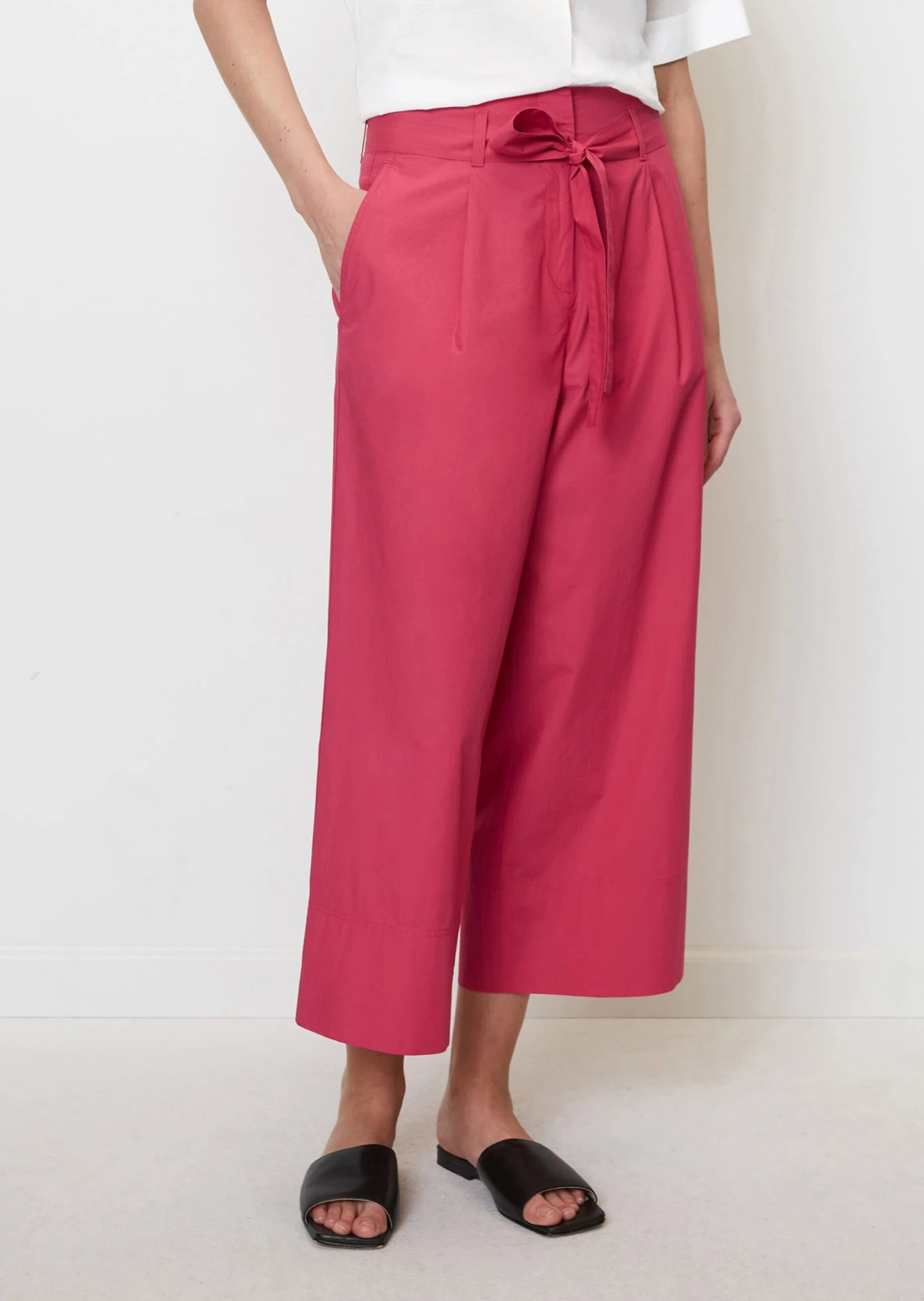 Marc O'Polo Wide-leg Poplin Trousers Made Of Organic Cotton 6 Marc O'Polo Wide-leg Poplin Trousers Made Of Organic Cotton – Bild 4