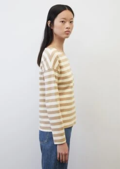 Marc O'Polo Striped Long-sleeved Top Made Of Interlock Jersey -FashionLust Verkaufs-Shop e592a712441fae698e3539ee2dedfb06