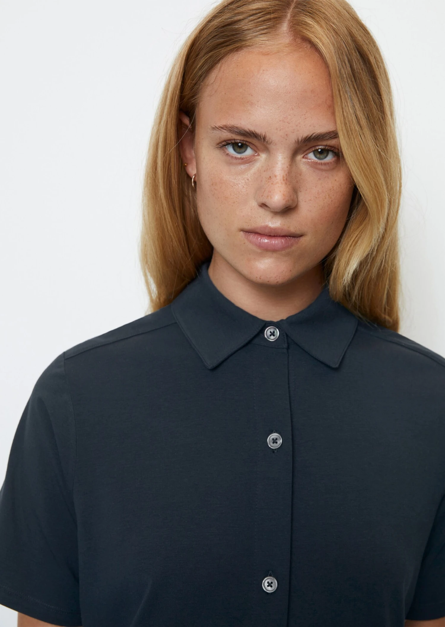 Marc O'Polo Jersey Shirt Dress In A Stretchy Modal/organic Cotton Blend 7 Marc O'Polo Jersey Shirt Dress In A Stretchy Modal/organic Cotton Blend – Bild 5