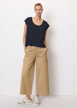 Marc O'Polo Sleeveless T-shirt With Gathered Shoulders In A Regular Fit Made Of Lightweight Single Jersey -FashionLust Verkaufs-Shop e8591a8f2ec313eda34fb36004a9452d