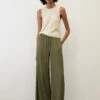 Marc O'Polo Wide Trousers In Pure Viscose