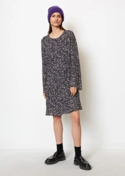Marc O'Polo Bell Cut Dress In A Cupro/viscose Blend