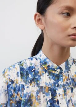 Marc O'Polo Knee-length Printed Dress In A Relaxed Fit In A Cupro/viscose Blend -FashionLust Verkaufs-Shop eca9157bfd674e7c28aeb06e7e1f9ea9