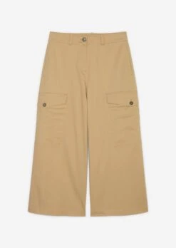 Marc O'Polo Cargo Culottes In A Relaxed Fit Made Of Organic Cotton Stretch Twill Satin -FashionLust Verkaufs-Shop edb97844ba6822846e6bc51df1190efd