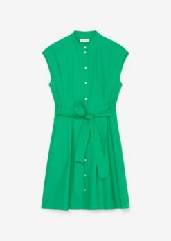 Marc O'Polo Sleeveless Shirt Dress Made Of Paper Touch Poplin -FashionLust Verkaufs-Shop ee0f3dbabe142c81638a750a0c824e47