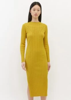 Marc O'Polo Knitted Dress Made Of A Blend Of Organic Cotton And Linen -FashionLust Verkaufs-Shop efd0d667cc425d97f58f840cc498ee4b