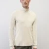 Marc O'Polo Long Sleeve Polo Neck Top, Shaped Fit Made From Pure Organic Cotton
