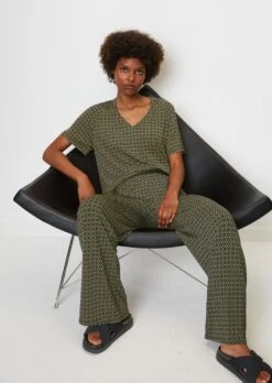 Marc O'Polo Jersey Blouse Top With An All-over Print