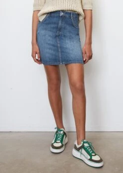 Marc O'Polo Short Denim Skirt Made Of Denim With A Cashmere Texture -FashionLust Verkaufs-Shop f31e0c501c5f2943ed722cd4b15df037