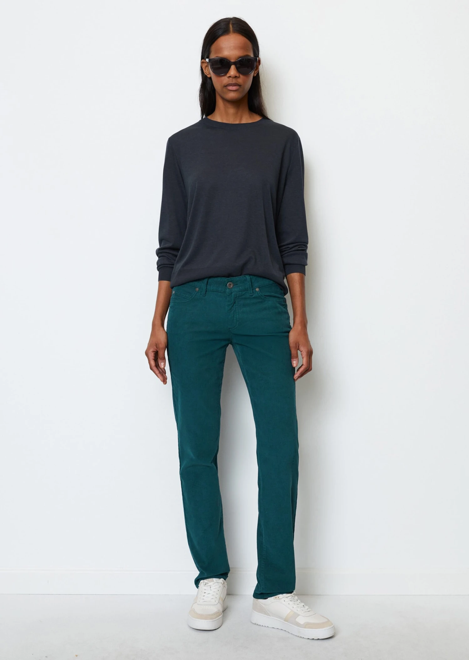 Marc O'Polo Corduroy Trousers Model ALBY Straight From Organic Cotton Stretch
