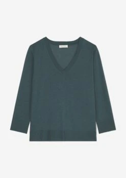 Marc O'Polo Luxury V-Neck T-Shirt Loose Made From Tencel™ Lyocell Cotton Mix -FashionLust Verkaufs-Shop f40199d56a27d449da444275540e0c90