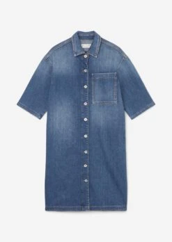 Marc O'Polo H-line Denim Dress Made Of Denim With A Cashmere Texture -FashionLust Verkaufs-Shop f4dbc13e3369cea0c1238a23cad93fa4