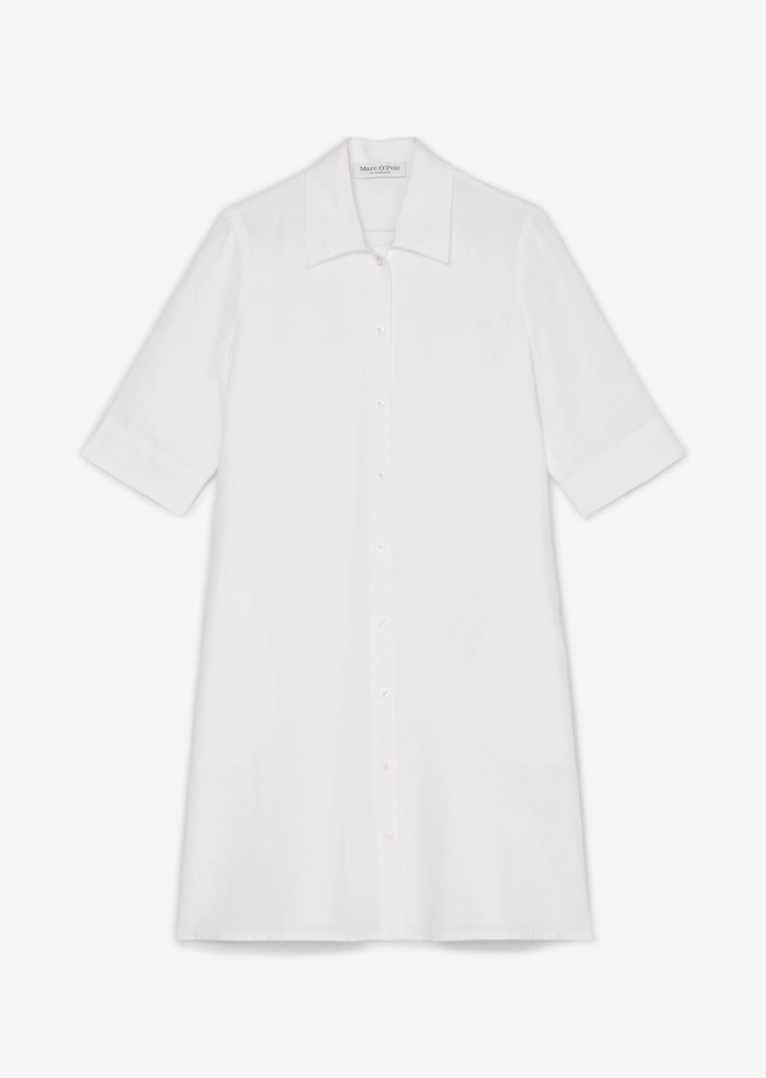 Marc O'Polo Short Linen Shirt Dress With High Slits At The Hem 9 Marc O'Polo Short Linen Shirt Dress With High Slits At The Hem – Bild 7