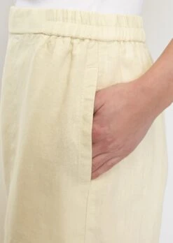 Marc O'Polo Wide Linen Trousers With A Partially Elasticated Waistband -FashionLust Verkaufs-Shop f74e3be746ec2932c74bb33900369af0