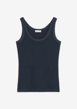 Marc O'Polo Waffle Jersey Tank Top Shaped Made Of Stretchy Organic Cotton -FashionLust Verkaufs-Shop f803313d60b7910a655bbd4ffd310766
