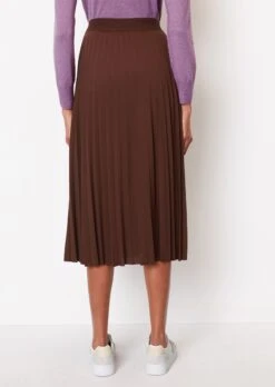 Marc O'Polo Flared Pleated Jersey Skirt Made Of Tencel™ Lyocell -FashionLust Verkaufs-Shop f8e86f44f1c258903d98b12c5b4d52ee