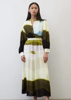 Marc O'Polo Maxi Dress With An All-over Print Made From A Flowy Cupro/viscose Blend -FashionLust Verkaufs-Shop fb2479f34b01c317927eaf12302983b7