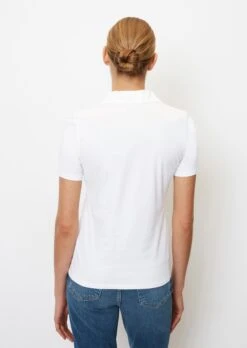 Marc O'Polo Short Sleeve Polo Shirt In A Regular Fit With Blended Material Detailing -FashionLust Verkaufs-Shop fef8073c8435f7e2a8adcc1045d6b6a3